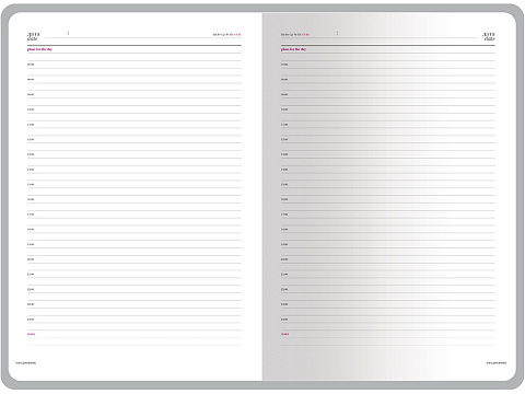 Ежедневник недатированный А4 Sidney Nebraska, черный (серебряный обрез) - рис 5.