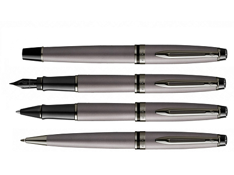 Шариковая ручка Waterman Expert Silver, цвет чернил Mblue,  в подарочной упаковке - рис 3.