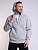 Худи на молнии Premium Heavy, серый меланж - миниатюра