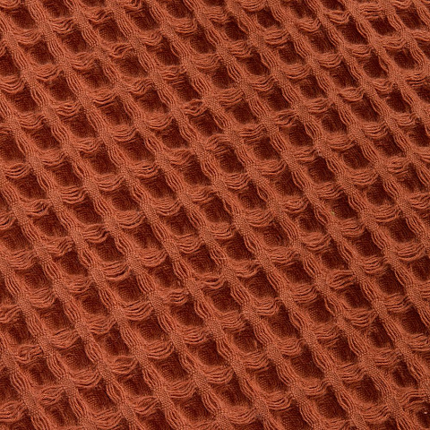 Плед вафельный Elenglect, оранжевый - рис 4.