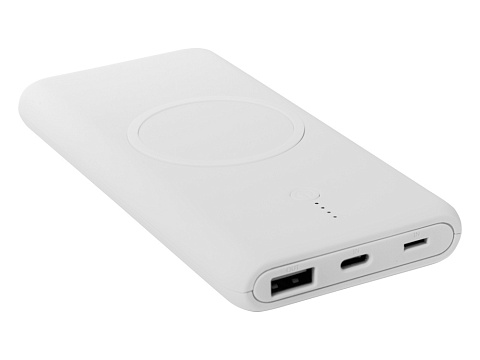 Внешний беспроводной аккумулятор c QC/PD Reload, 10000 mAh, белый (Р) - рис 4.