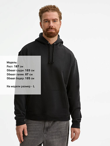 Худи унисекс Condor, темно-серое (графит) - рис 5.