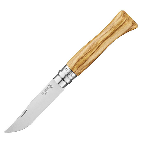 Нож Opinel No 9, оливковое дерево - рис 2.