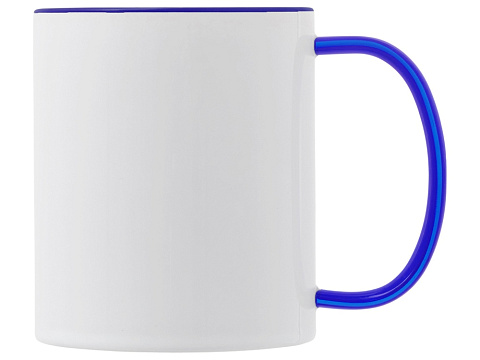 Керамическая кружка со стеклянной ручкой для сублимации Charm, синий - рис 2.