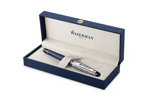 Ручка-роллер Waterman Expert22 SE deluxe Blue CT, цвет: Black, в подарочной упаковке - рис 2.