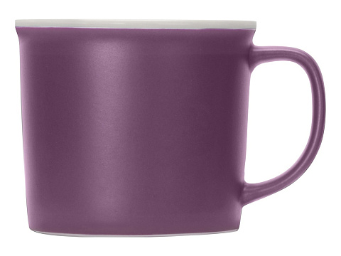 Матовая кружка Nancy 360 мл цветная снаружи, белая внутри, фиолетовый - рис 2.