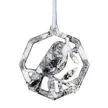 Елочные игрушки (Снегирь) Обсидиан