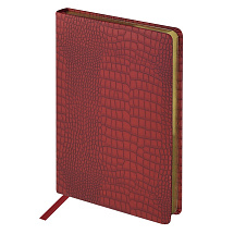 Ежедневник недатированный А5 Amazonia, бордовый с золотым обрезом