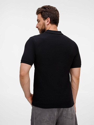 Рубашка поло унисекс Upswing, черная - рис 8.