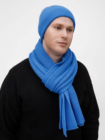 Шарф Nobilis Mono, ярко-синий - рис 8.