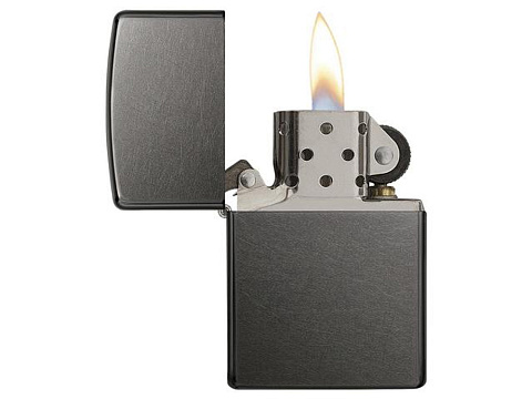 Зажигалка ZIPPO Classic с покрытием Gray Dusk , латунь/сталь, серая, матовая, 38x13x57 мм - рис 3.