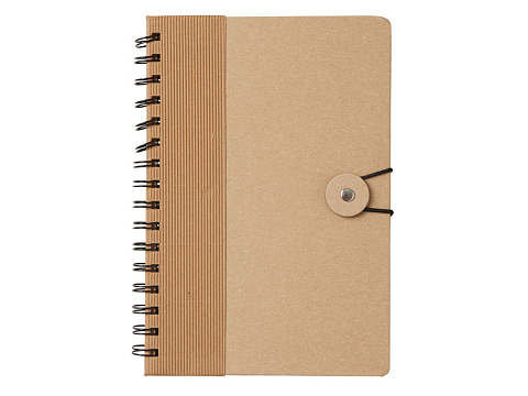 Крафтовый блокнот А5 в твердой обложке Saharan Cypress, 80 листов 70 гр/м2 бумаги, натуральный - рис 2.