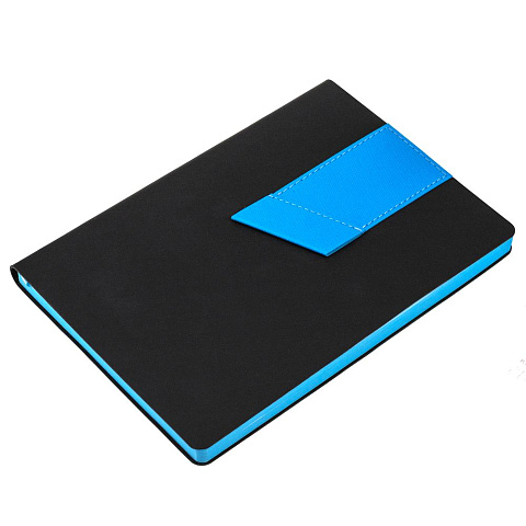 Ежедневник Bookmark, недатированный, черный с голубым - рис 5.