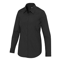 Carnelian женская рубашка из поплина - сплошной черный