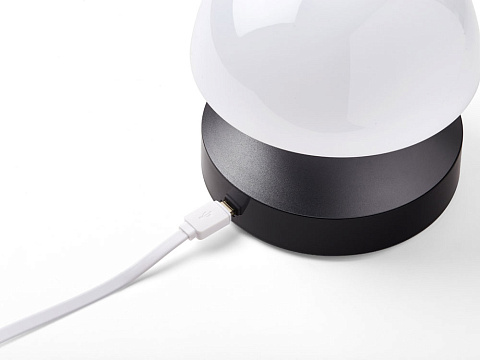 Светильник с часами и световым будильником Mina Sunrise, темно-серый - рис 12.