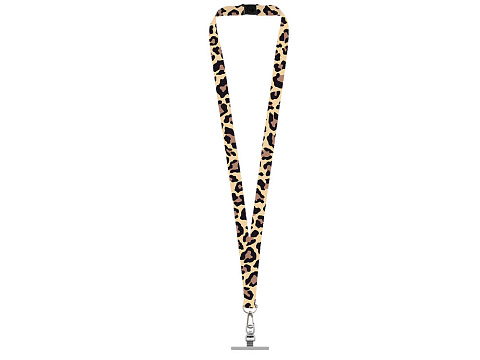 Ланъярд 2 см под сублимацию с трендовым карабином, замком обрыва и металлическим держателем для телефона, серебристый - рис 2.