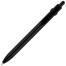 Fidget шариковая ручка из переработанной пластмассы - сплошной черный