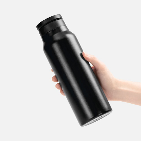 Термобутылка Magnus с магнитным держателем для телефона, черная - рис 7.