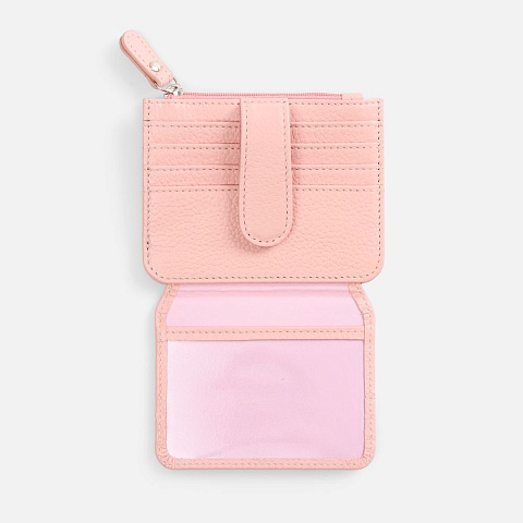 Картхолдер на молнии Unison, розовый - рис 5.
