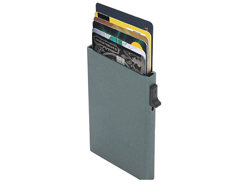 Картхолдер Florence с RFID- защитой из алюминия, цвет оружейной стали - рис 4.