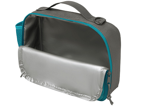 Изотермическая сумка-холодильник Breeze New для ланч-бокса, серый/голубой - рис 6.