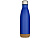 Бутылка для воды Cove из нержавеющей стали с двойными стенками и вакуумной изоляцией, объемом 500 мл, с пробковыми деталями - Ярко-синий - миниатюра - рис 2.