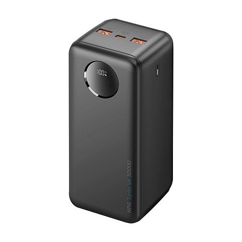 Внешний АКБ NRG Turbo V4 30000 мА-ч, дисплей, черный, Deppa - рис 8.
