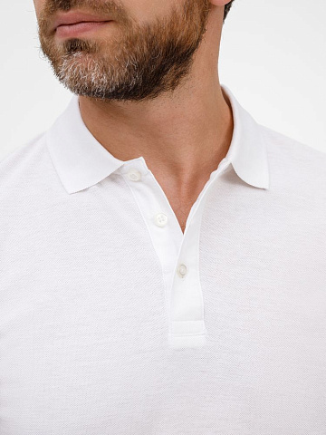 Рубашка поло унисекс Tervise, белая - рис 8.