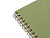 Блокнот на спирали в картонной обложке с переработанной бумагой Mania, зеленый - миниатюра - рис 4.