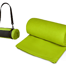 Плед Нежность с плечевым ремнем, зеленое яблоко