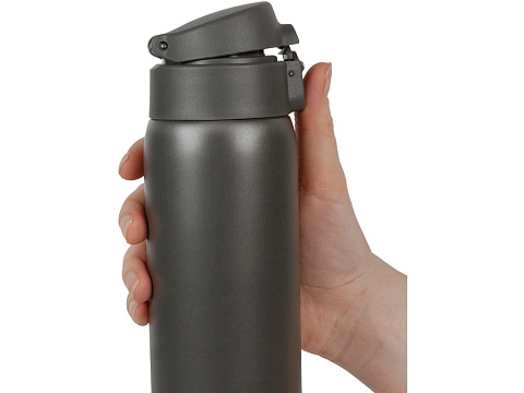 Термокружка Relaxika 701 (0,48 литра), хаки (без лого) - рис 12.