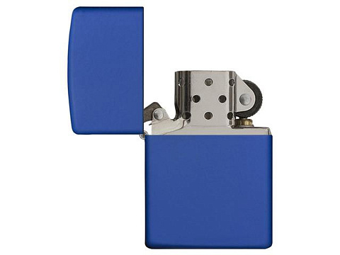 Зажигалка ZIPPO Classic с покрытием Royal Blue Matte, латунь/сталь, синяя, матовая, 38x13x57 мм - рис 3.