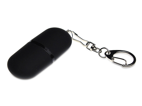 Флешка Goutte Soft-touch на 4 Гб, черный