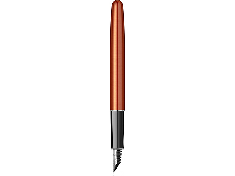 Перьевая ручка Parker Sonnet Essentials Orange SB Steel CT, перо: F, цвет чернил black, в подарочной упаковке. - рис 9.