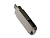 USB 2.0- флешка на 32 Гб поворотный механизм 2 в 1, c дополнительным разъемом Type-C с одноцветным металлическим клипом, серый - миниатюра - рис 3.