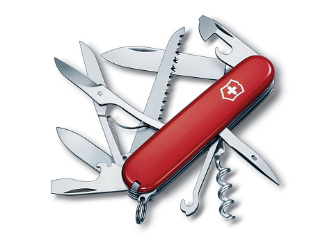 Нож перочинный VICTORINOX Huntsman, 91 мм, 15 функций, красный