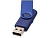 Флеш-карта Rotate Metallic USB 2.0 на 4 Gb, темно-синий - миниатюра