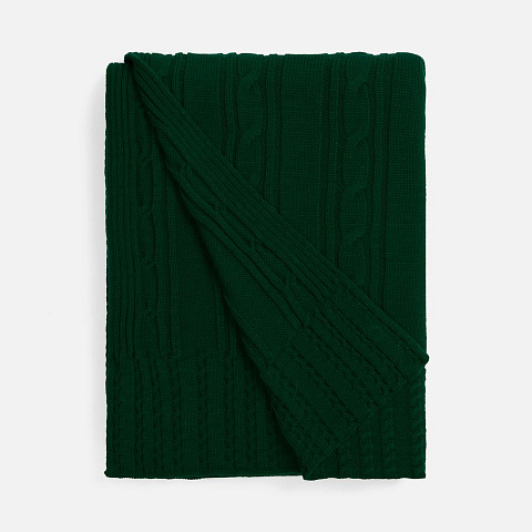 Плед Remitti, темно-зеленый (хвойный)