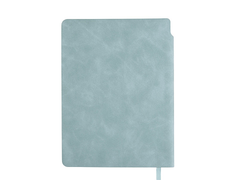 Блокнот А5 Notepeno Max, 96 листов 80 гр/м2 белой FSC бумаги, цвет морской волны - рис 3.