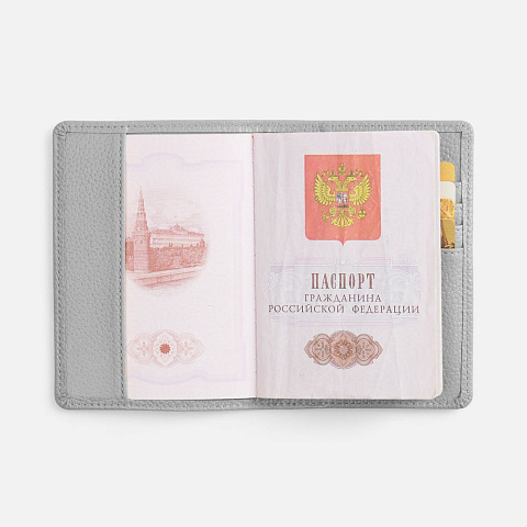 Обложка для паспорта Unison, серая - рис 7.