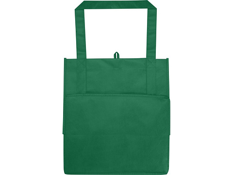 Liberty эко-сумка с прочным днищем объемом 6 л из нетканого материала, переработанного по стандарту GRS, зеленый - рис 3.