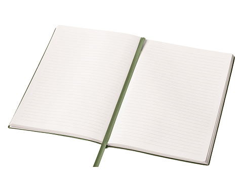 Блокнот А5 Bradbury, гибкая обложка, 80 листов 80 гр/м2 FSC бумага, оливковый - рис 5.