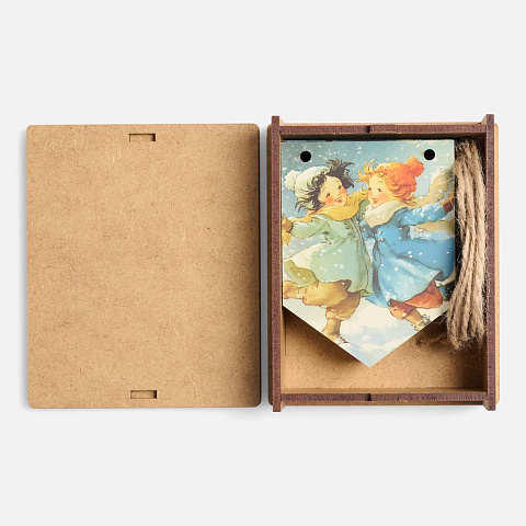 Деревянные флажки «Праздничные мотивы» - рис 5.