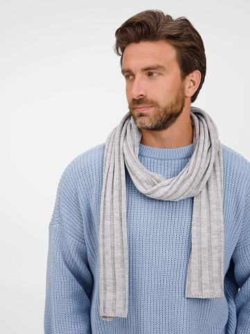 Шарф Metelitsa, серебристо-серый меланж - рис 7.